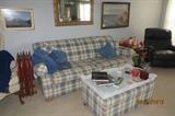 Sofa, Footstool, Wicker Tray, Mirror, Art Work, Recliner