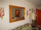 nice gold framed mirror