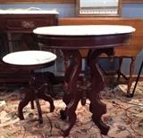 #34 Marble top pedestal end table $150
#35 Marble top small pedestal end table 14x19 $100