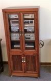 #18 stereo cabinet 25x19x56 $175 