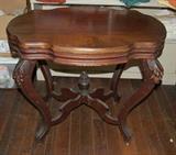 Victorian Walnut Lamp Table