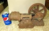 Small Steam Engine - Peanut? Popcorn Wagon?  No Markings - Rusty