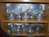 Vintage Wagnerware Aluminum Pots Pans