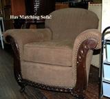 1930's Overstuffed Chair & There Is A Matching Sofa both in Very Nice Condition!!!