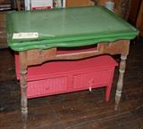 Old Enamel Top Kitchen Table