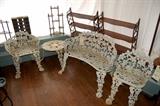 Vintage Cast Iron Patio Furniture Set