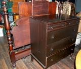 Mahogony Dresser & Full Sized Bed