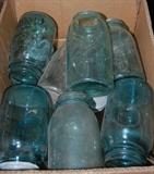 Blue Canning Fruit Jars