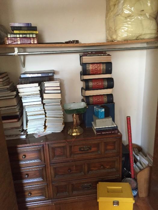 Tons of RARE and OLD Books! Also lots of national geographic magazines! several boxes in basement too!! Dressers for sale too!