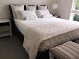 Cal King Chattom & Wells like new mattress,+ "Barbara Barry" headboard & footboard. 