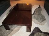 COFFEE TABLE AND AREA RUG