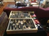 Fine jewelry.  Sterling serving pieces from early 1900s.