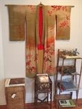 Silk Kimona, bamboo and rattan