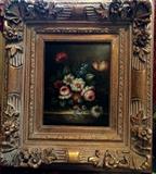 Peonies oil painting