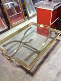 Brass/ glass table
