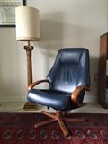 Thomasville Leather Recliner, Pair Available, Stiffel Floor Lamp