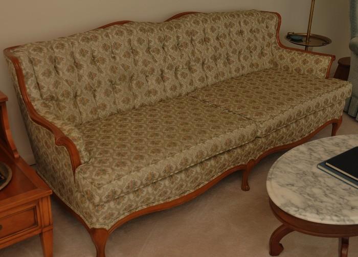 Carved & Upholstered Sofa
