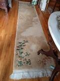 Ugly ol' Chinese 90-line runner. It's in great shape, measures 3' x 12'.
