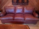 Perfect leather sofa, from Southwood Furniture Corp. 