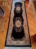 Ugly ol' Chinese 90-line hand woven, 100% woiol runner, measures 10' 6" x 2' 6".