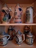 Nice collection of German beer steins, wait there's more!