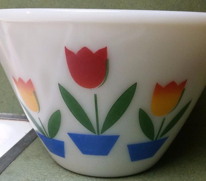 Fire King Tulip Nesting Bowls