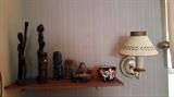 Small Wood Statuary & Wall Fixture