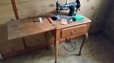 Sewing Machine in Cabinet
