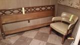 Headboard & Chair