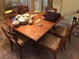 Mid-Century Dining Room Table and 6 Chairs