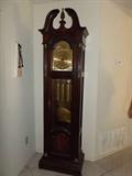 Howard Miller Masonic Westminister Grandfather Clock, runs good!
