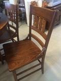 Four antique chairs