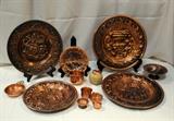 COPPER PLATES, TOY COOKWARE, & MISC.