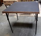ANTIQUE FOLDING CARD TABLE