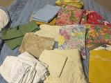Vintage fabric, sheers, sheets 