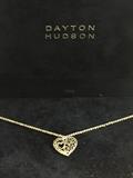 14K GOLD NECKLACE WITH HEART PENDANT