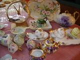 Hundreds of pieces of c1910 hand-painted porcelain, many of them unusual and ALL in excellent condition.