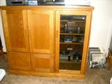 Handmade Quality Oak Entertainment Center.