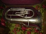Gold Star Euphonium by Diver Co., Chicago, in case.