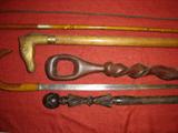 Buggy whips and walking sticks / canes