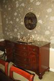 Morganton Dining Room Set - Table w/ Leaves, Chairs, Cabinet, & Buffet. Mahogany, 1930s.