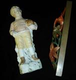 Bisque soccer / football player,
Japanese hand-carved and lacquered paper weight