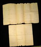 Muster roll from a Civil War west Virginia Regiment, side #2