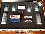 Meade Series 4000 Super Plossl eyepieces w/metal storage case plus color filters for moon and planets