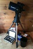 Meade LX90GPS Schmidt-Cassegrain Telescope with AutoStar GPS SmartFinder,  Includes:
•	AutoStar Handset for automatic celestial object locating from 30,000 object database + CCD Camera
•	Series 4000 Super Plossl eyepieces w/metal storage case plus color filters for moon and planets