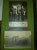 Top:  Cabinet card of ice delivery men
Bottom:  Real photo post card of Barrington, Illinois mailman