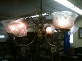Antique gas & electric fixture
