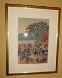Japanese Woodblock Print by Hiroshige, mid 1800s