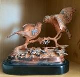 Brass Birds Sculpture