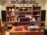 Boeing Collectibles & Framed Pictures, Wood Office Suite, Record Albums, HP Printer